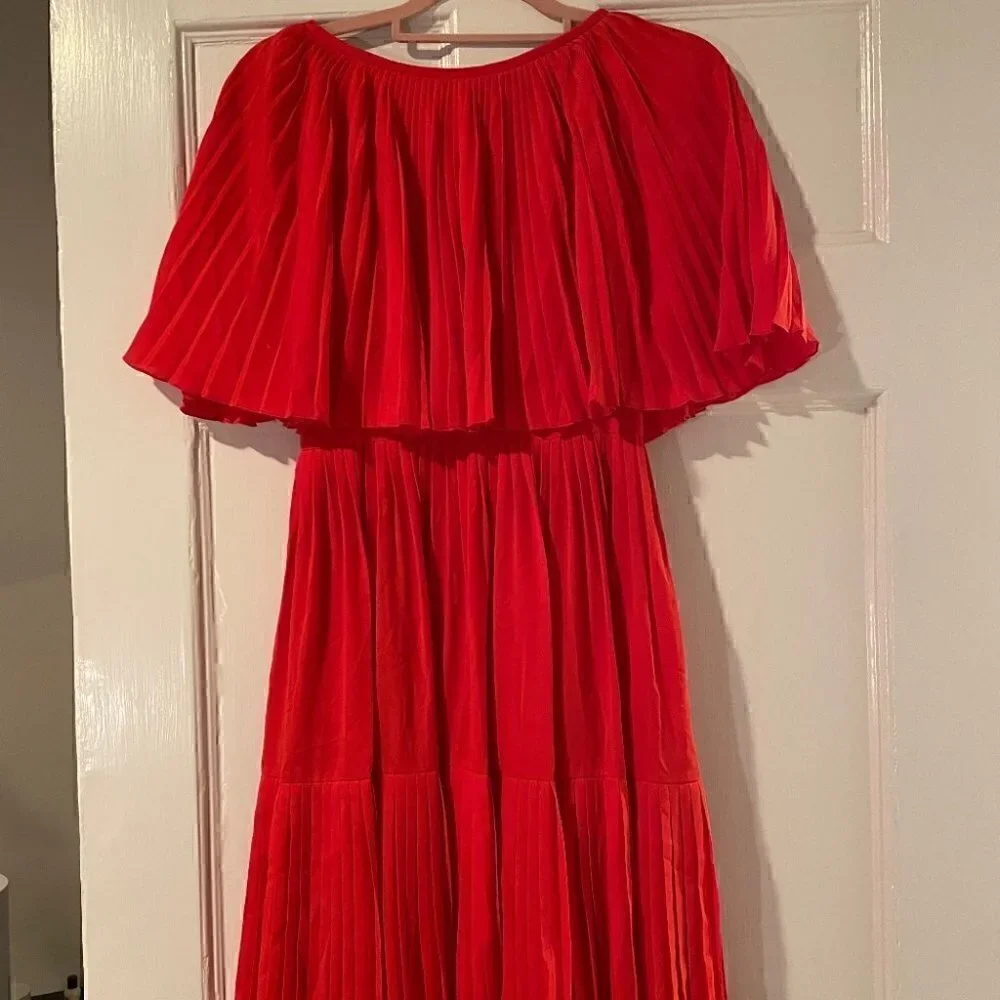 𝅺❤️ Kate Spade Pleated Cape Dress - size 00​ - Picture 3 of 6